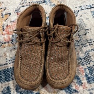 Twisted X Brown Woven Leather women’s Shoes